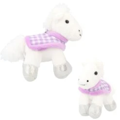 Depesche 12206 Schlüsselanhänger Miss Melody Pferd Mit Karabiner 8cm Weiß Decke