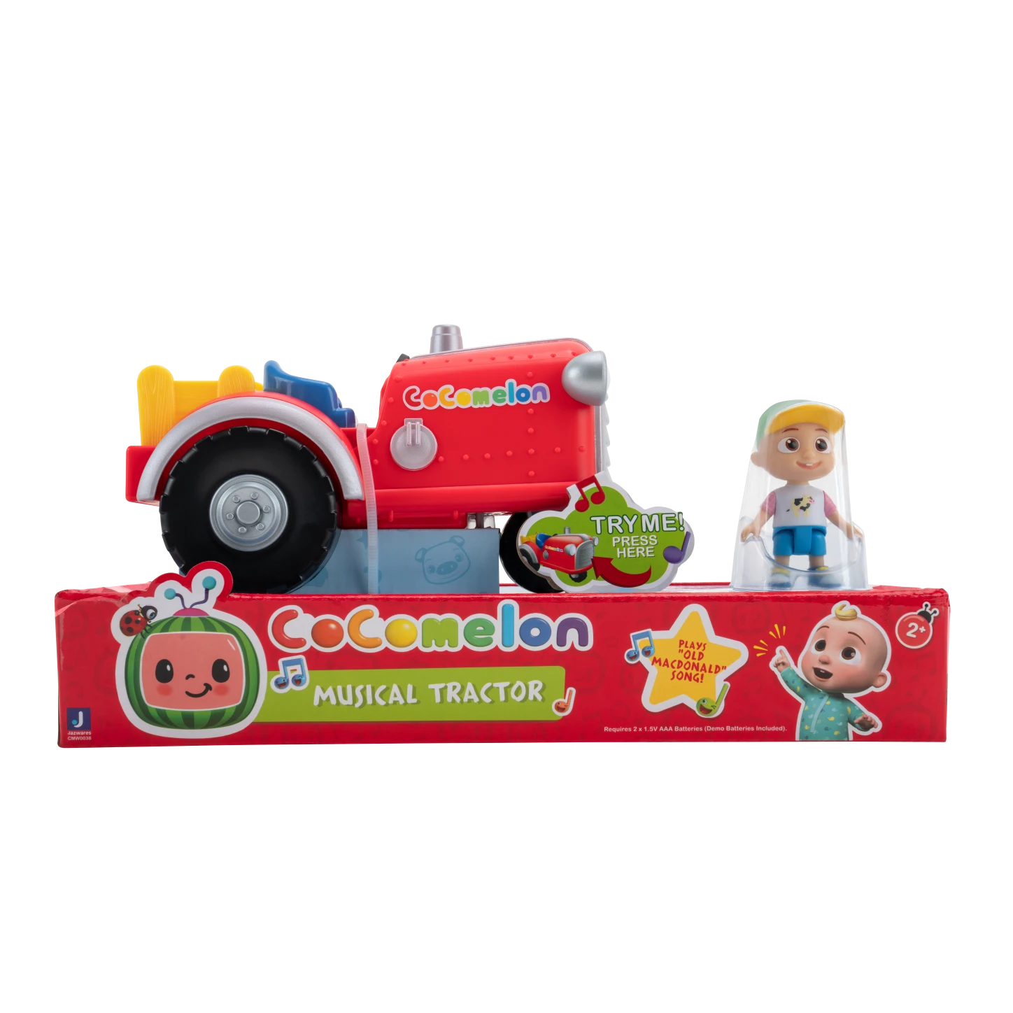 JAZWARES CoComelon Spielset Mitsing-Traktor Mit Sound Und 1 Figur Ca. 7cm CMW0140 2 JAZWARES CoComelon Spielset Mitsing-Traktor Mit Sound Und 1 Figur Ca. 7cm CMW0140 – Bild 2
