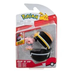 Jazwares PKW2656 Pokemon Figur + Luxusball Clip'n'Go - Snubbull