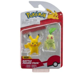 Jazwares PKW0139 Pokemon Battle Figuren Pack - Pikachu + Endivie