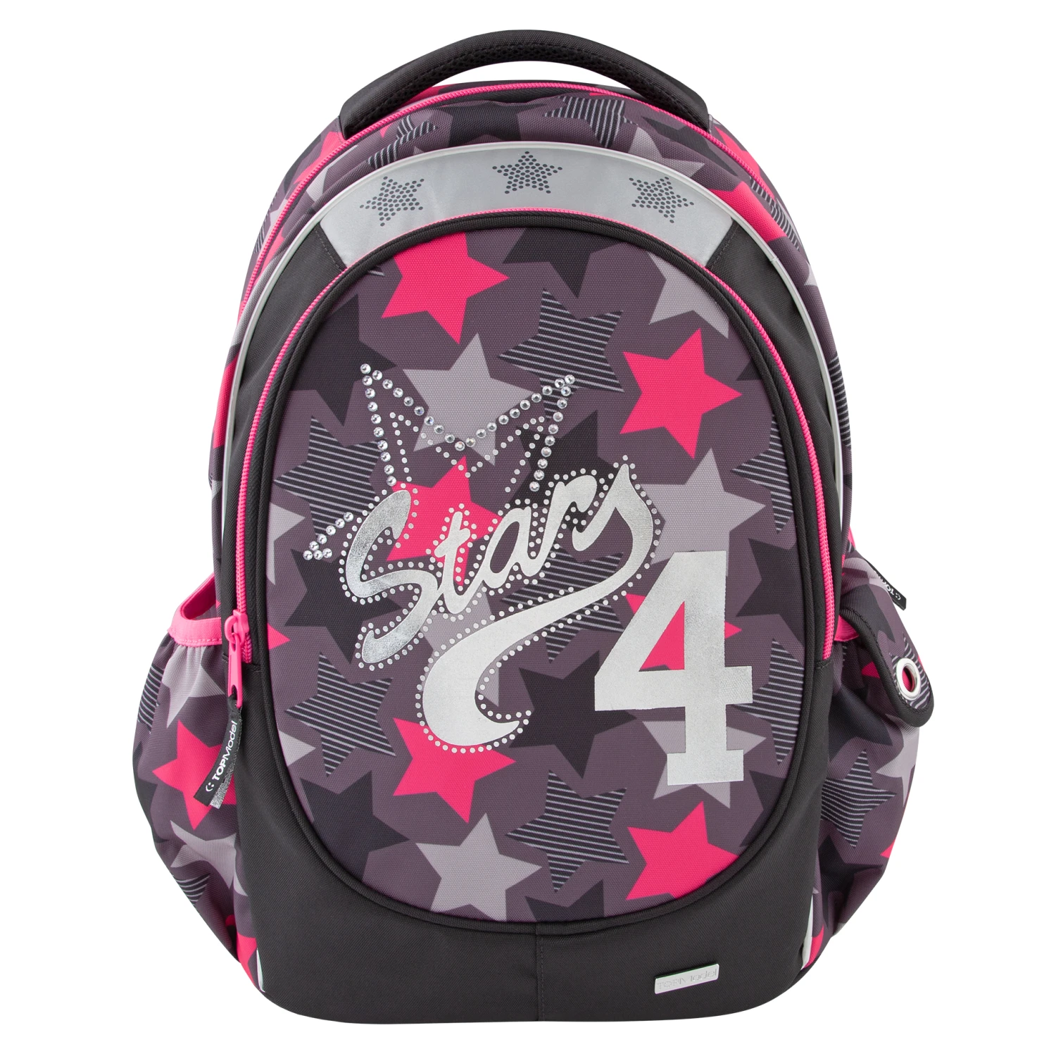 TOPModel Schulrucksack Sterne Schwarz - Pink Depesche 10307 1 TOPModel Schulrucksack Sterne Schwarz - Pink Depesche 10307