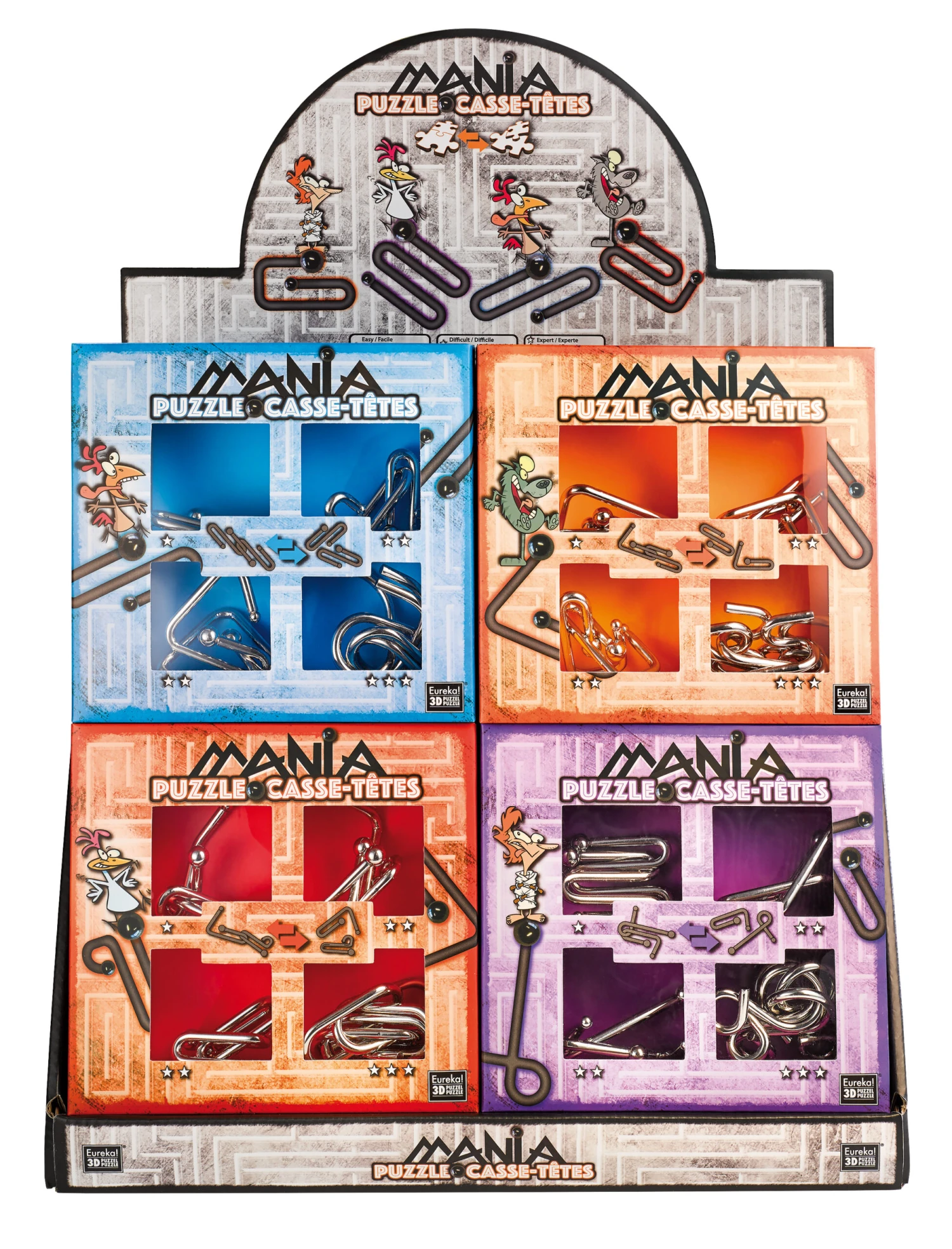 Eureka 3D Puzzle Mania Metallpuzzle Stufen 1-3 (orange) 473201 1 Eureka 3D Puzzle Mania Metallpuzzle Stufen 1-3 (orange) 473201