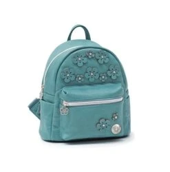 Nici 17063 Kl. Freizeit-Rucksack Jolly Mäh Schaf Yuna Blumenapplikation Türkis