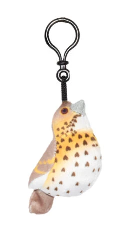 Wild Republic 22783 Singdrossel Song Thrush Schlüsselanhänger Plüsch Ca 12cm