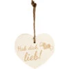 Kleines Vintage-Herz Aus Holz "Hab Dich Lieb" 24002