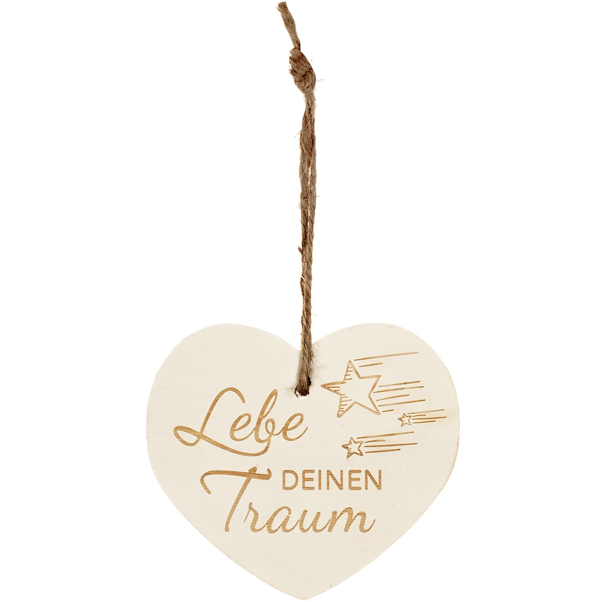 Kleines Vintage-Herz Aus Holz "Lebe Deinen Traum" 24008 1 Kleines Vintage-Herz Aus Holz "Lebe Deinen Traum" 24008