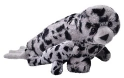 Wild Republic 24092 Seehund Mit Kind Ca 40 Cm Plüsch Mit Öko-Füllung