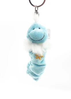Nici 24732 Schlüsselanhänger Flibbies Raupe Wurm Hellblau Ca 12cm Plüsch