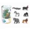 Papo 33020 Mini Tube Savanne / Dschungel 6 Figuren Zum Sofort Losspielen