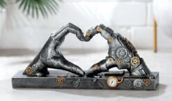 Gilde 37049 Steampunk Figur Hand Herzform 35cm Dekoration -Nici Günstiges Plüsch Geschäft 37049 5 8