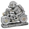 Gilde 37225 Steampunk Figur Schwein Auf Motorrad Ca. 23cm Dekoration