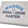 Gilde Bierkasten Sitzkissen "Werkzeugkasten" 44x34cm Sitzpolster Schwarz 42998