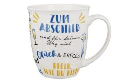 Gilde 44518 Jumbo-Tasse "Zum Abschied" Ca 400ml Porzellan