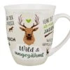Gilde 44946 Jumbo-Tasse "Wild & Ungezähmt" Mit Sprüchen Ca. 400ml Porzellan