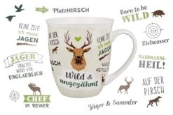 Gilde 44946 Jumbo-Tasse "Wild & Ungezähmt" Mit Sprüchen Ca. 400ml Porzellan -Nici Günstiges Plüsch Geschäft 44946 4 1