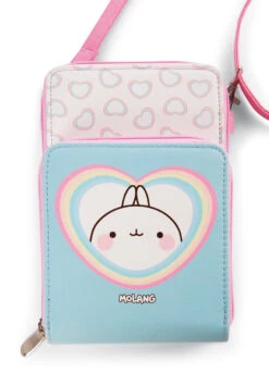 Nici 48230 Umhängetasche Schultertasche Molang Regenbogen 18,5cm Kawaii -Nici Günstiges Plüsch Geschäft 48230 06 ZA Frei