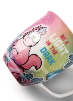 Nici 49113 Tasse Einhorn Midnight Floral "Be A Light In The Dark" Ca 360ml -Nici Günstiges Plüsch Geschäft 49113 03 ZA weiss 1480x2048