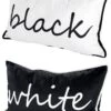 Gilde Stoffkissen Set "Black & White" Je Ca. 48x27cm Casablanca Design