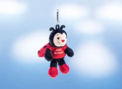 Schaffer 2523 Schlüsselanhänger Glückskäfer Mit T-Shirt "Happy Birthday" Ca 12cm
