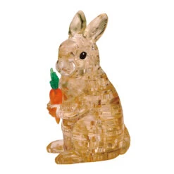 HCM Kinzel Crystal Puzzle 3D - Hase Mit Karotte 41 Teile Ca. 10cm 59178