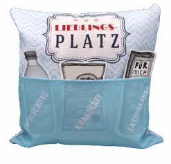 Hergo Sofahelden Outdoor-Kissen Mit Taschen 43x43cm - Lieblingsplatz 8757