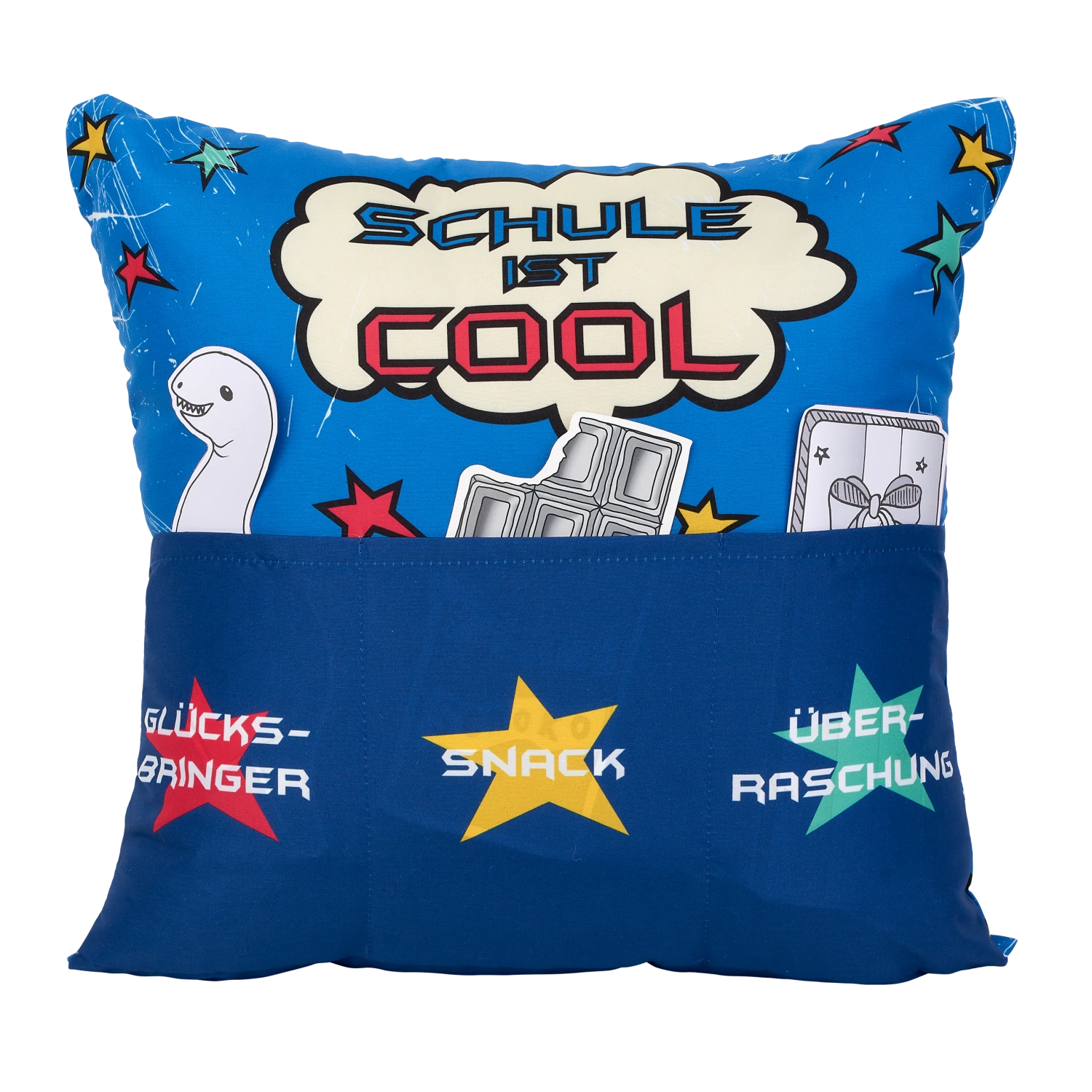 Hergo Sofahelden Kissen Mit Taschen 43x43cm - Schulanfang Jungs 8770 1 Hergo Sofahelden Kissen Mit Taschen 43x43cm - Schulanfang Jungs 8770