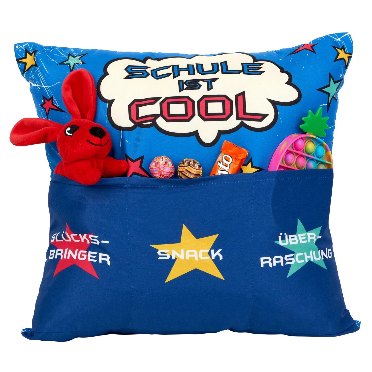 Hergo Sofahelden Kissen Mit Taschen 43x43cm - Schulanfang Jungs 8770 2 Hergo Sofahelden Kissen Mit Taschen 43x43cm - Schulanfang Jungs 8770 – Bild 2