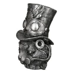 Gilde 89350 Steampunk Figur Tom-Cat Katze Mit Hut Ca. 22cm Dekoration