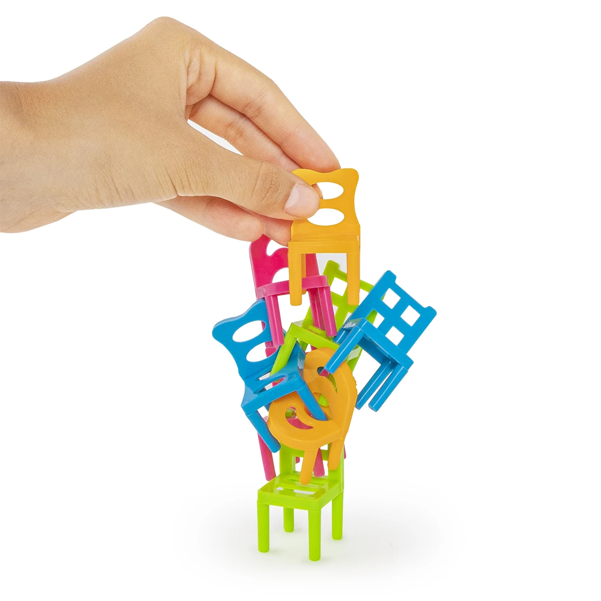 Trendhaus 955494 Hochstapler Geschicklichkeits-Spiel 18-teilig Bunte Stühle 4 Trendhaus 955494 Hochstapler Geschicklichkeits-Spiel 18-teilig Bunte Stühle – Bild 4
