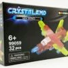 Johntoy N-Brix Crystaland Mini Series Bausteine - 99059 Passagierflugzeug (32 Teile)