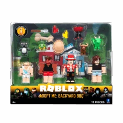 JAZWARES Roblox Mix & Match 4 Figuren Mit Viel Zubehör - Adopt Me: Backyard BBQ ROG0190