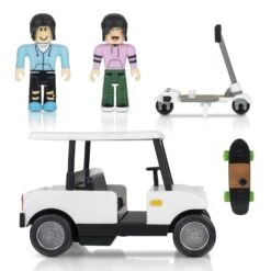 JAZWARES Roblox Mix & Match Brookhaven: Golf Cart Fahrzeug Mit Figur ROG0239 -Nici Günstiges Plüsch Geschäft Brookhaven Golf Cart ROG0240 Composite OP ROG0239 kk
