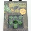 Celtic Dice Set Würfelset Rollenspielwürfel Grün & Schwarz (7 Stück)