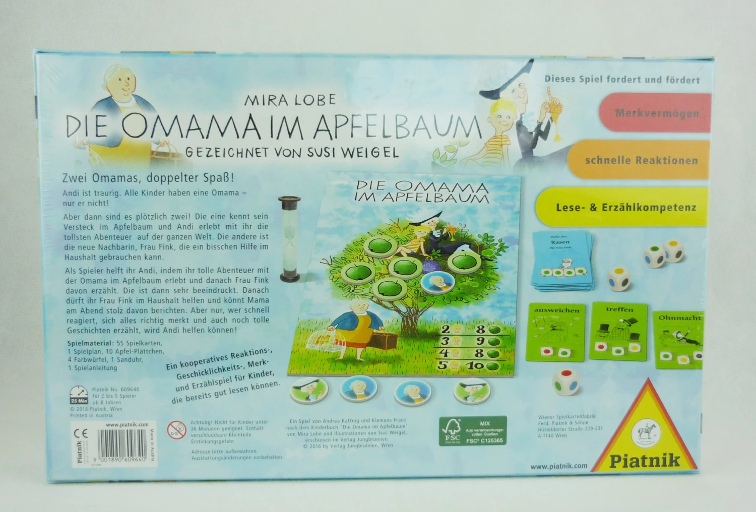 Die Omama Im Apfelbaum Familienspiel Zum Kinderbuch Piatnik 2-5 Spieler 2 Die Omama Im Apfelbaum Familienspiel Zum Kinderbuch Piatnik 2-5 Spieler – Bild 2