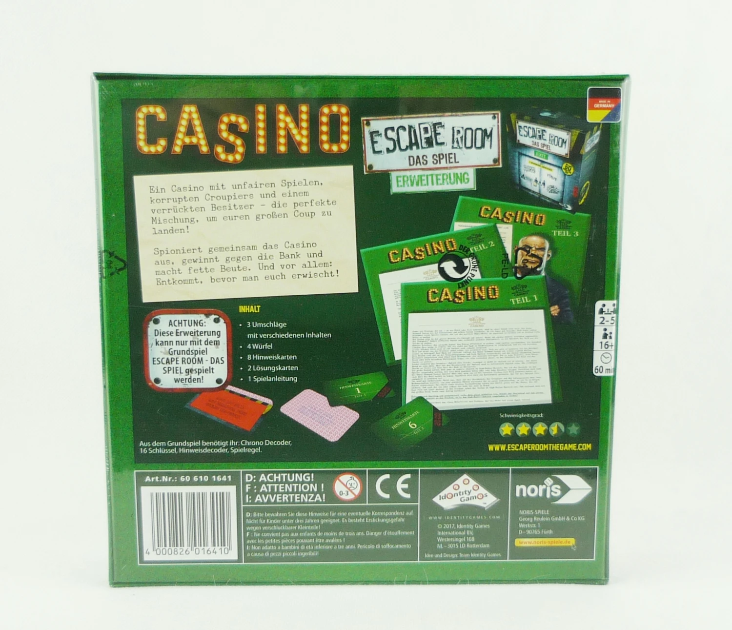 Noris Escape Room Das Spiel Erweiterung - Casino 2-5 Spieler 2 Noris Escape Room Das Spiel Erweiterung - Casino 2-5 Spieler – Bild 2