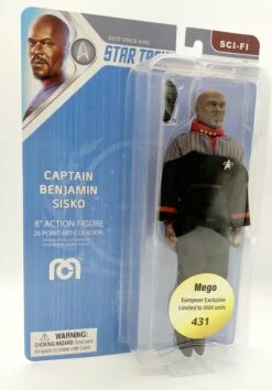 MEGO Star Trek DS9 Captain Benjamin Sisko Bewegliche Actionfigur 20cm Limitiert