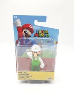 JAKKS PACIFIC Jakks 40551 Nintendo Super Mario Figur Im Display Ca 6cm - Feuer Fire Luigi