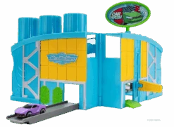 JAZWARES MicroMachines Spielset Serie 1 Inkl. Exklusives Fahrzeug - Waschstrasse -Nici Günstiges Plüsch Geschäft MMW0035 MMW Car Wash W1 0P 03 kk