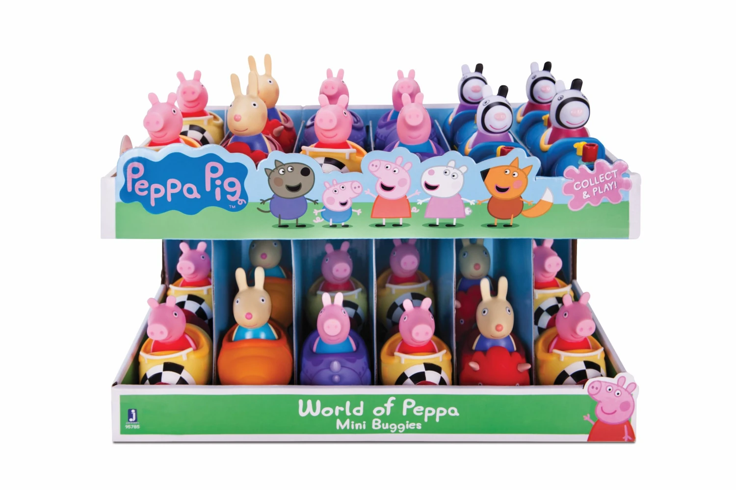 Peppa Pig Mini Flitzer Jazwares 95785 Polizei Roller 2 Peppa Pig Mini Flitzer Jazwares 95785 Polizei Roller – Bild 2
