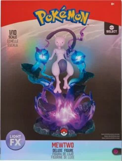 Jazwares PKW0082 Pokémon Select Light FX Collector Deluxe Statue - Mewtwo -Nici Günstiges Plüsch Geschäft Pokemon PKW0082 Deluxe Collector Figure Mewtwo PKG 1 kk