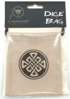 Q Workshop Celtic Dice Bag Würfelbeutel Beige BCEL101