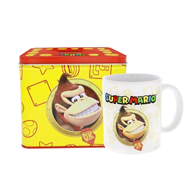 Nintendo Super Mario Donkey Kong Tasse Cup Becher Mit Spardose Münzbox 554673 1 Nintendo Super Mario Donkey Kong Tasse Cup Becher Mit Spardose Münzbox 554673