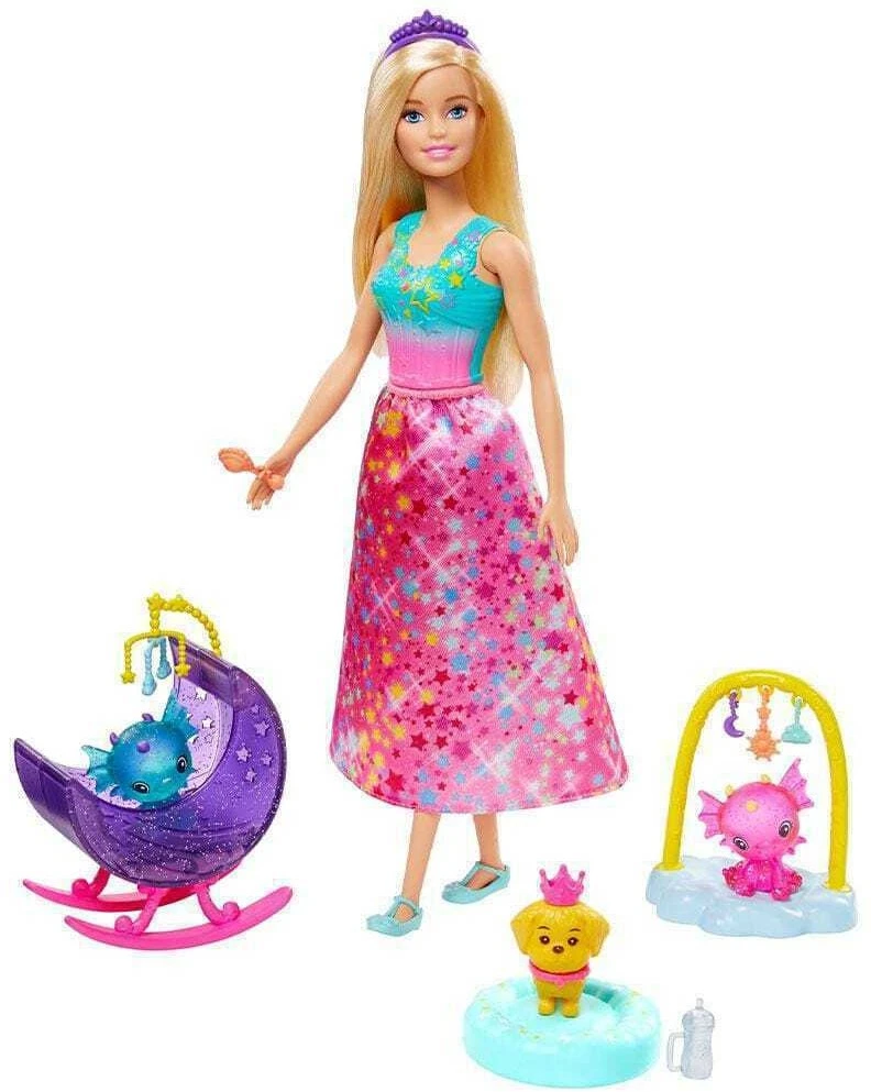 Barbie Dreamtopia Spielset Puppe, Kleine Drachenfiguren & Zubehör Mattel GJK51 2 Barbie Dreamtopia Spielset Puppe, Kleine Drachenfiguren & Zubehör Mattel GJK51 – Bild 2
