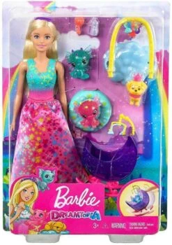 Barbie Dreamtopia Spielset Puppe, Kleine Drachenfiguren & Zubehör Mattel GJK51