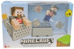 Minecraft Minecart Mayhem Spielset Mit Steve Figur +Zubehör 20x30cm Mattel GVL55
