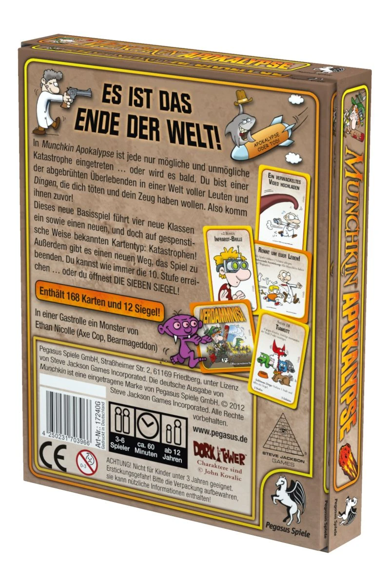 Munchkin Apokalypse Kartenspiel Pegasus Spiele 17240G 2 Munchkin Apokalypse Kartenspiel Pegasus Spiele 17240G – Bild 2