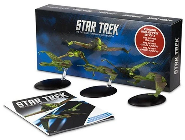 Star Trek Starships Collection Klingon Bird-of-Prey Set Raumschiffmodelle 1 Star Trek Starships Collection Klingon Bird-of-Prey Set Raumschiffmodelle